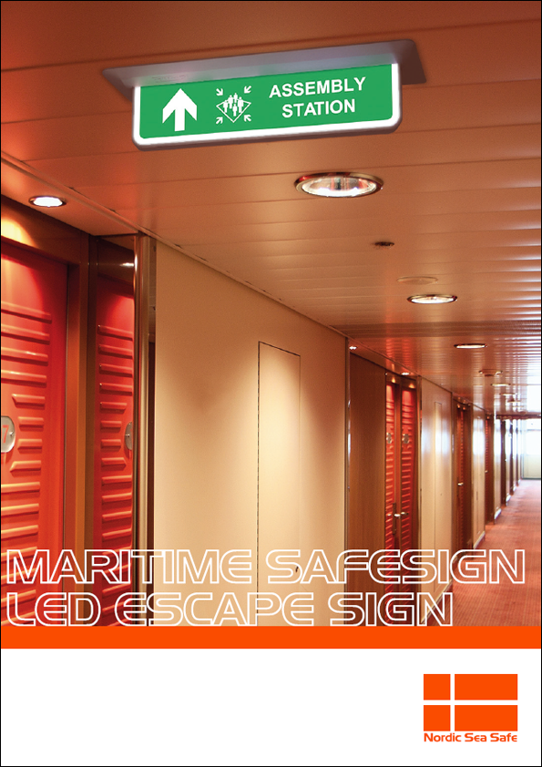 Flyer Front Maritime SafeSign LED Escape Sign Nordic Sea Safe